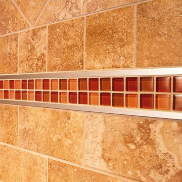 Accent mosaic tile with Schluter- QUADEC-FS