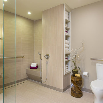 accessible, barrier free, aging-in-place, universal design bathroom remodel