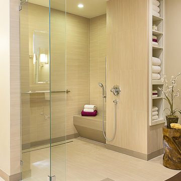 accessible, barrier free, aging-in-place, universal design bathroom remodel