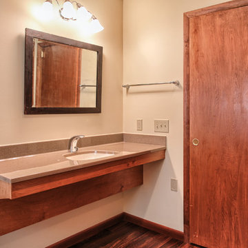 Accessible Bathroom - Vanity with Wheelchair Space