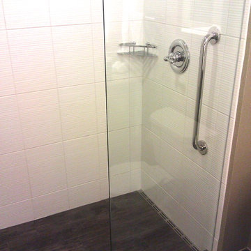 Accessible Shower with Custom Tile and ProLine Drain