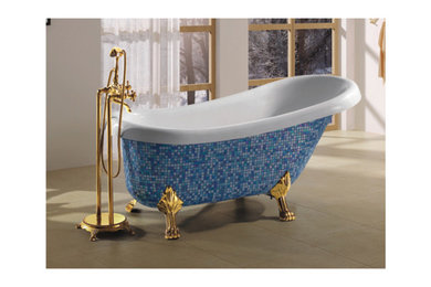 Acrylic freestanding Beautiful Classic Bathtub with claw feet