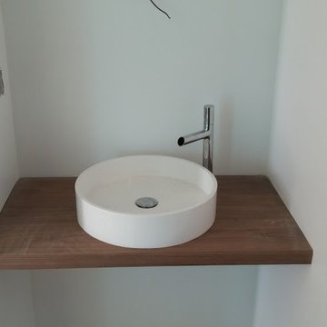 ADM Bathroom Circular Countertop Vessel Sink, White, 17" - CW-113 (17 x 17)
