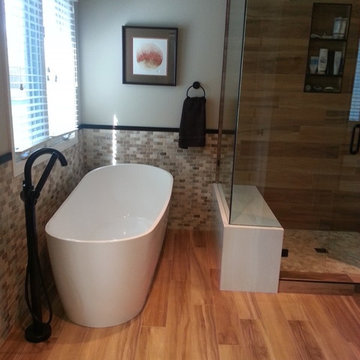 ADM Bathroom Elipsed Freestanding Bathtub, White, 66.9" - SW-161 (67 x 29)