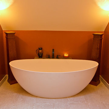 ADM Bathroom Oval Freestanding Bathtub, White, 70.9" - SW-131L (71 x 35)