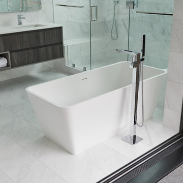 ADM Bathroom Rectangular Bathtub, Glossy White, 58.3" - SW-103S (58 x 26)