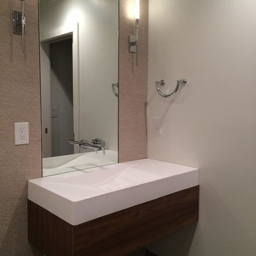 ADM Bathroom Rectangular Ramped Sink, White, 39" - DW-101 (32 x 19)