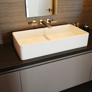 ADM Bathroom Rectangular Stone Resin Vessel Sink, White, 32" - DW-145 (32 x 16)