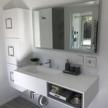 ADM Bathroom Rectangular Wall Mounted Sink, White, 32" - DW-162 (32 x 16)