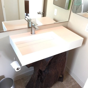 ADM Bathroom Rectangular Wall Mounted Sink, White, 35" - DW-146 (35 x 19)