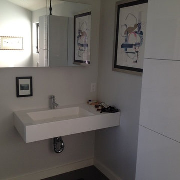 ADM Bathroom Rectangular Wall Mounted Sink, White, 39" - DW-110 (39 x 20)
