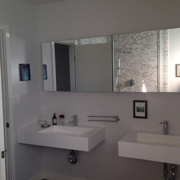 ADM Bathroom Rectangular Wall Mounted Sink, White, 39" - DW-110 (39 x 20)