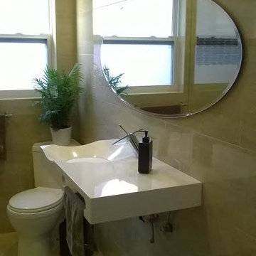 ADM Bathroom Wall Mounted Sink, White, 35" - DW-118 (35 x 19)
