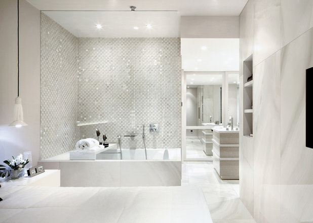 Contemporary Bathroom by New Jersey Tile & Stone Inc.