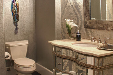 ラスベガスにあるエクレクティックスタイルのおしゃれな浴室の写真