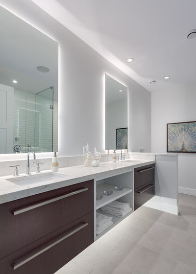コンテンポラリー 浴室 by Hasler Homes Ltd