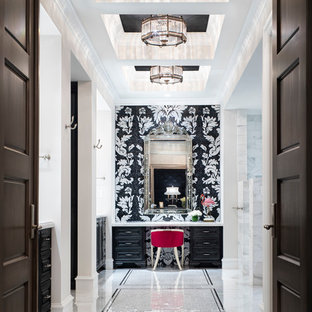Inspiration for a huge transitional master bathroom remodel in Austin