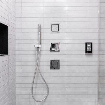 Amazing Stand up Shower featuring Kohler Top of the Line Fixtures