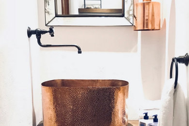 Amoretti Brothers Copper Lighting & Sink