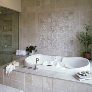 Ancient White Beginnings Square Bathroom Installation