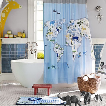 Animals of the World Shower Curtain