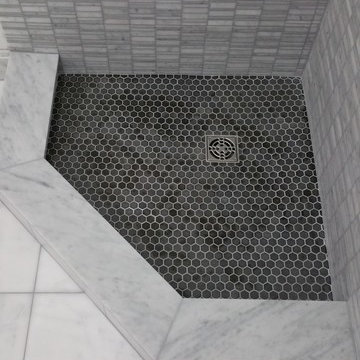 Annapolis Marble Mosaic Shower
