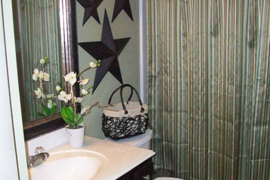 Example of a trendy bathroom design in Houston