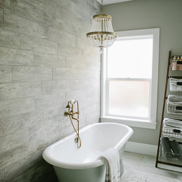 Antique Modern Master Bathroom