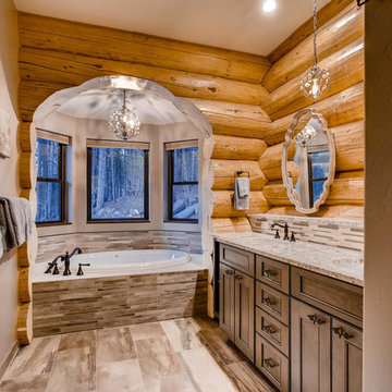 Apre Ski Spruce Log Cabin