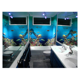 Aquarium Bathroom - Tropisch - Badezimmer - Hawaii - von Thomas Deir  Studios | Houzz