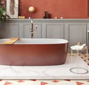 Aquatica Sensuality-Wht Freestanding Solid Surface Bathtub