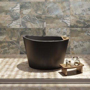 Aquatica True Ofuro Black Tranquility Heated Japanese Bathtub