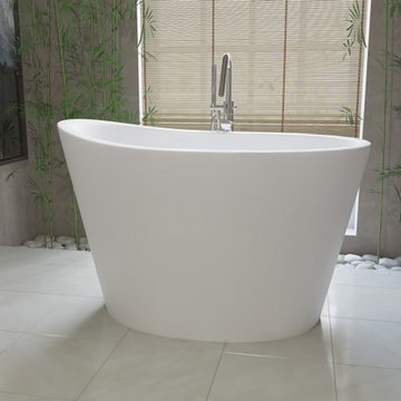 Aquatica True Ofuro Freestanding Stone Japanese Soaking Bathtub