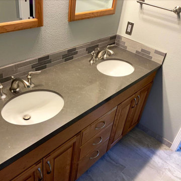 Arcata Piatra Grey Bathroom Remodel