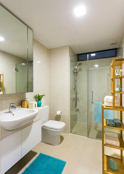 Resort Bathroom by Interior Design Journey Pte Ltd