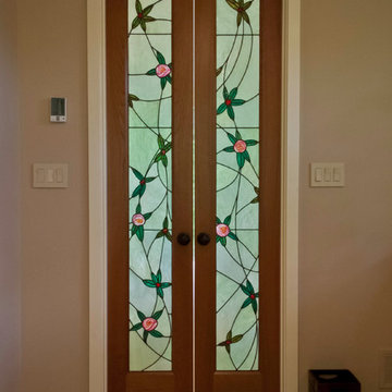 Art Nouveau Stained Glass Door-Light