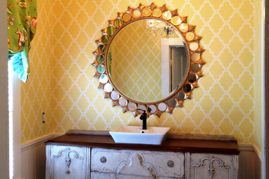 Example of an eclectic bathroom design in Other