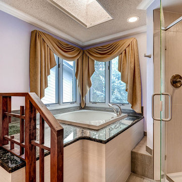 Asian Influenced Spa Style Master Bath