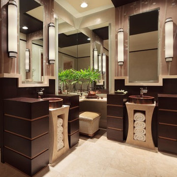 Asian-Inspired Guest Bathroom