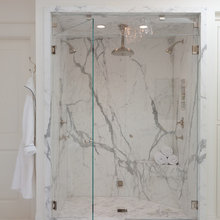 Marble slab shower