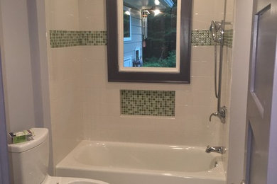 アトランタにあるトランジショナルスタイルのおしゃれな浴室の写真