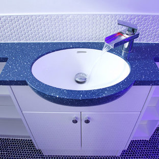 75 Beautiful Purple Blue Tile Bathroom Pictures Ideas July 2021 Houzz