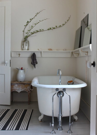 American Traditional Bathroom by Justine Hand