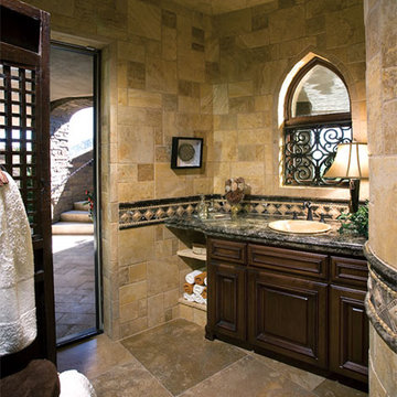 Authentic Durango Stone™ Pool Bathroom