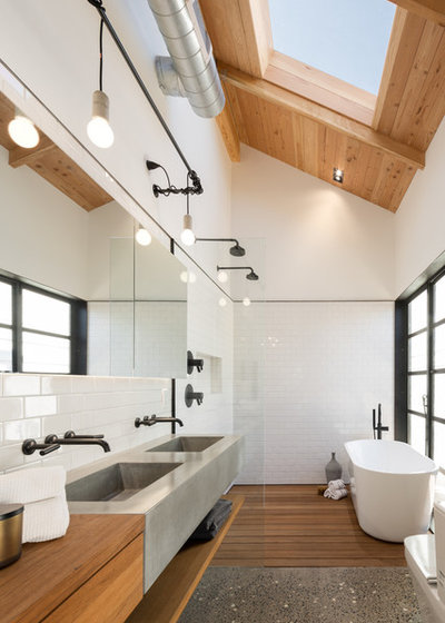 Industrial Bathroom Az Bungalow Modernized