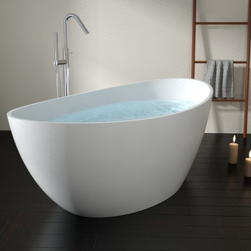Badeloft Freestanding Bathtub 'BW-03' UPC Certified - Stone Resin Matte or Gloss