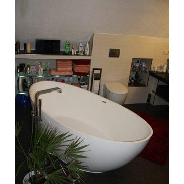 Badeloft Freestanding Bathtub 'BW-03-XL' UPC Certified StoneResin Matte or Gloss