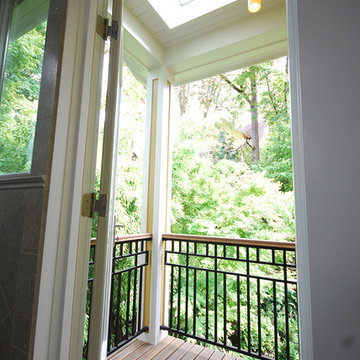Balcony access to sauna
