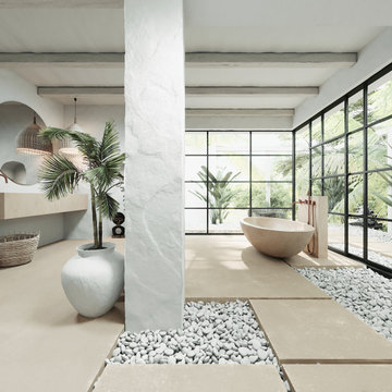 Bali Villa Project with Piet Boon by COCOON bathroom collection