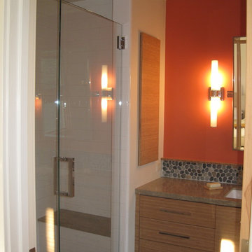 Bamboo and Pebble Bathroom